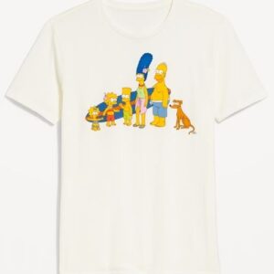 Michae - The Simpsons Graphic T-shirt In White For Men